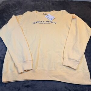 ComfortWash Myrtle Beach SC Sweatshirt Mens Large Yellow Garment Dyed GDH400H6H